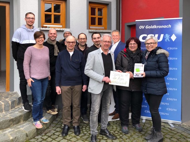 Die Spendenübergabe erfolgte durch das Kandidatenteam bei der Veranstaltung am 16.02.2020 in Dressendorf.